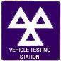 Vehicle testing station logo